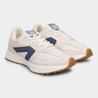 Men's White and Navy Blue Lace-Up Sports Shoes, Grey, small image number null