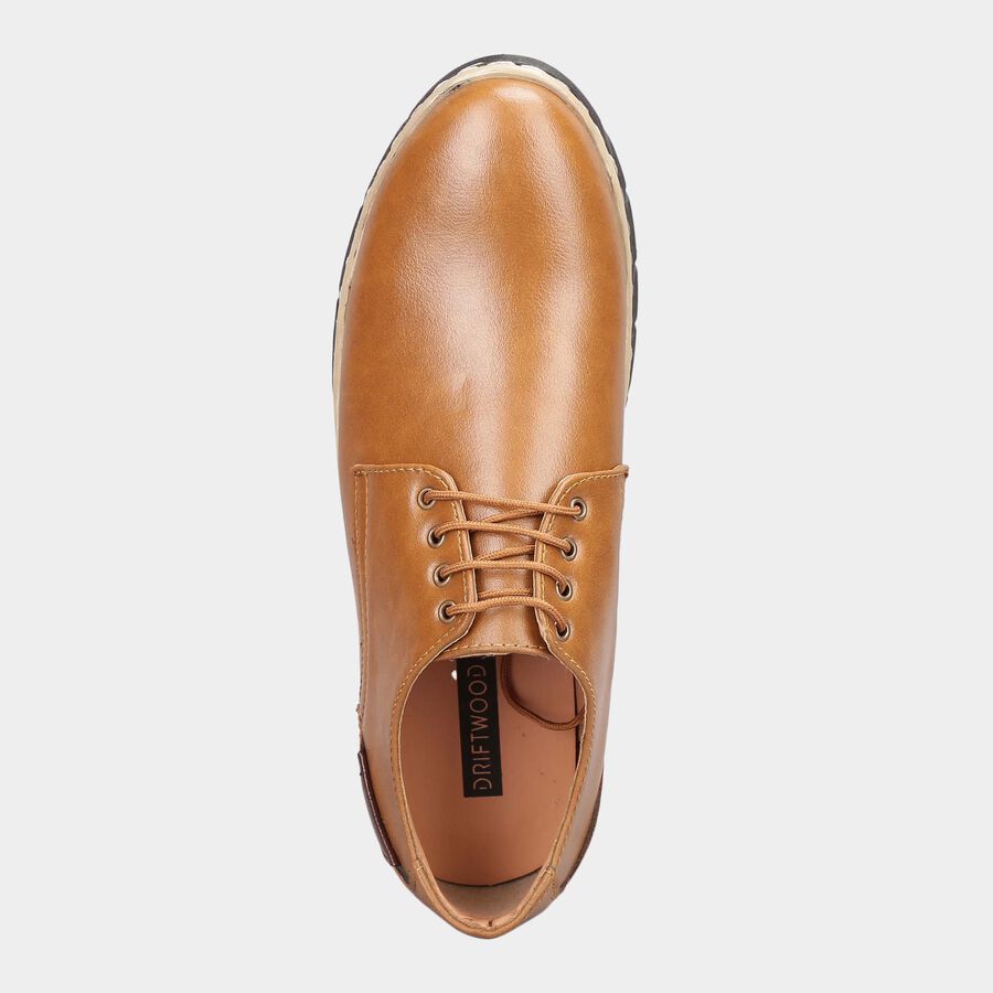 Men Lace-Ups Casual Shoes, Brown, large image number null
