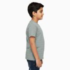 Boys Light Green Crew Neck Casual Half Sleeve T-Shirt, हल्का हरा, small