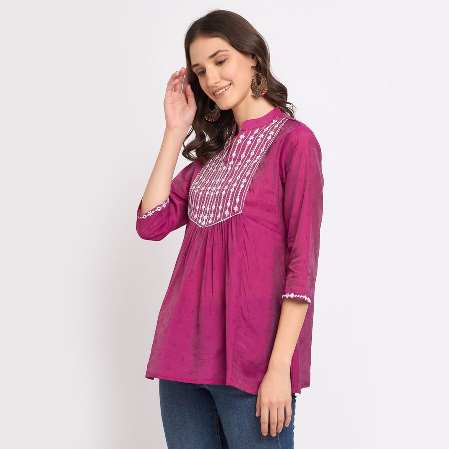 Ladies' Kurta, Purple, large image number null