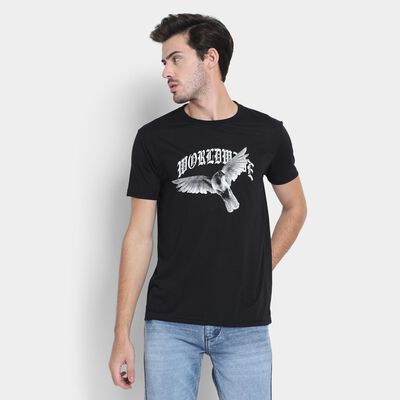 Men's Round Neck Half Sleeves T-Shirt 