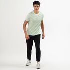 Men's Light Sage Green Crew Neck Athleisure T-Shirt, Light Green, small image number null