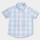 Boys' 100% Cotton Casual Shirt, हल्का नीला, small