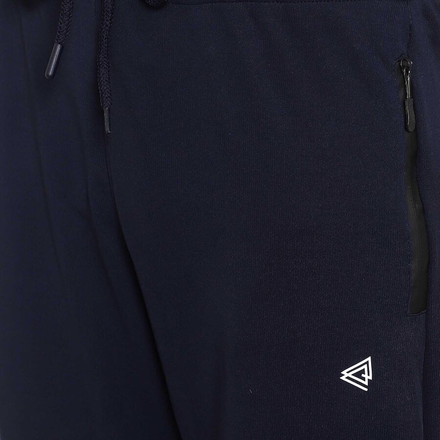 Solid Track Pants, Navy Blue, large image number null