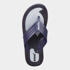 Men Printed Flip Flops, Navy Blue, small image number null