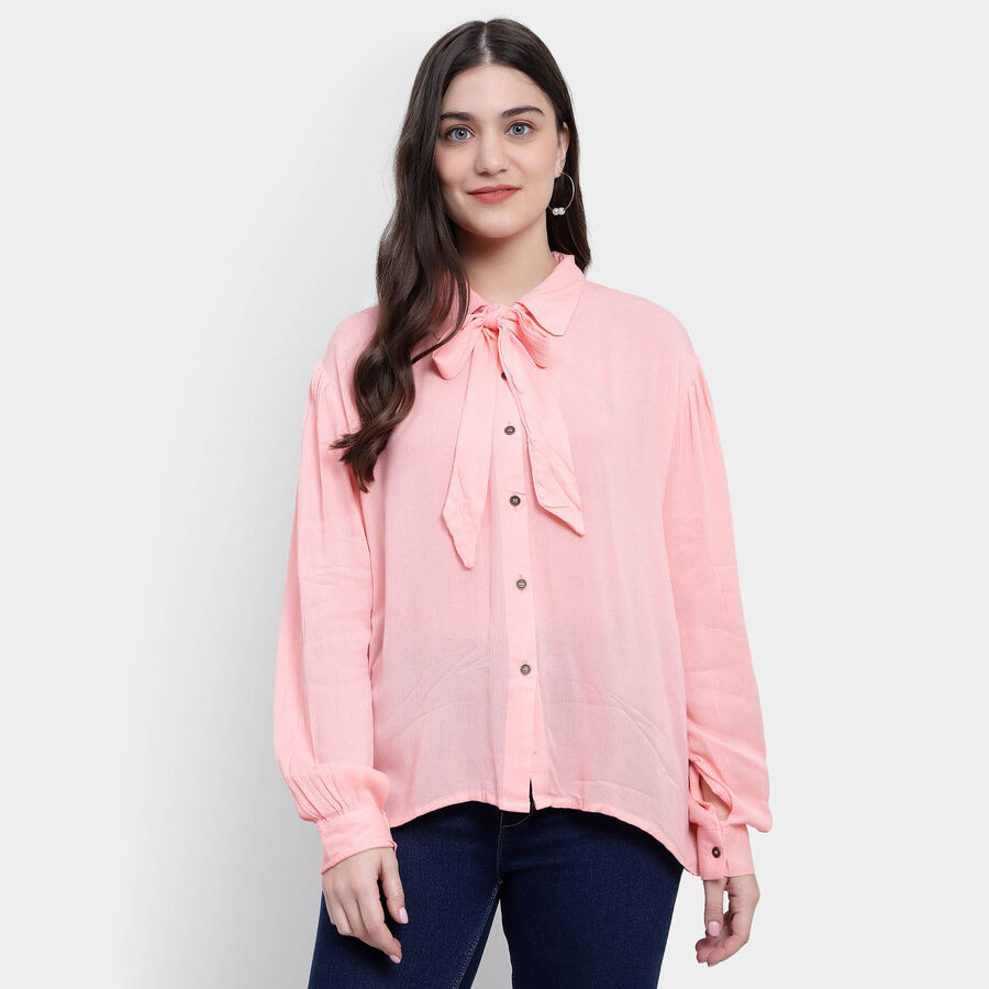 Solid Shirt, Peach, large image number null