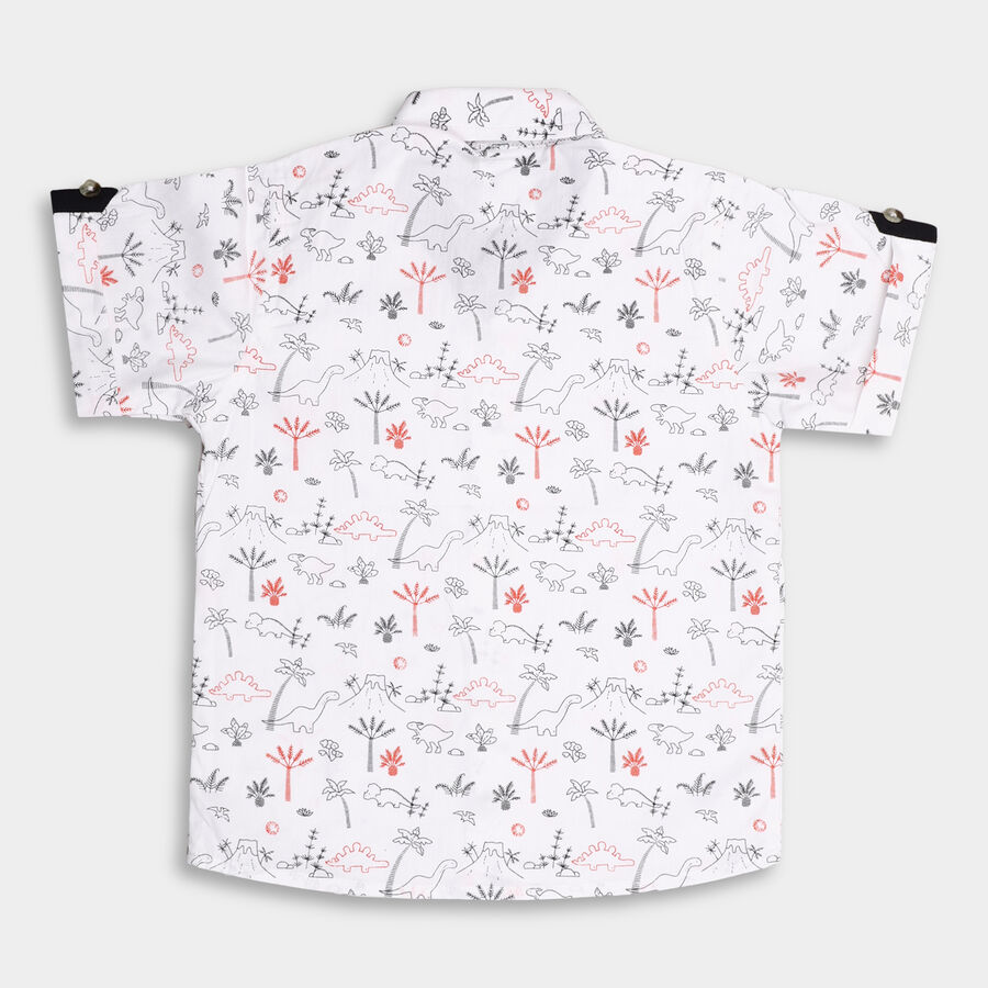 Kids' Cotton Shirt, White, large image number null