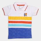 Boys' 100% Cotton Half Sleeves T-Shirt, White, small image number null