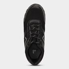 Men's Jet Black Lace-Up Sports Shoes, काला, small