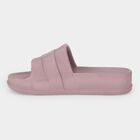 Women's Pink Slip-On Sliders Slippers, गुलाबी, small