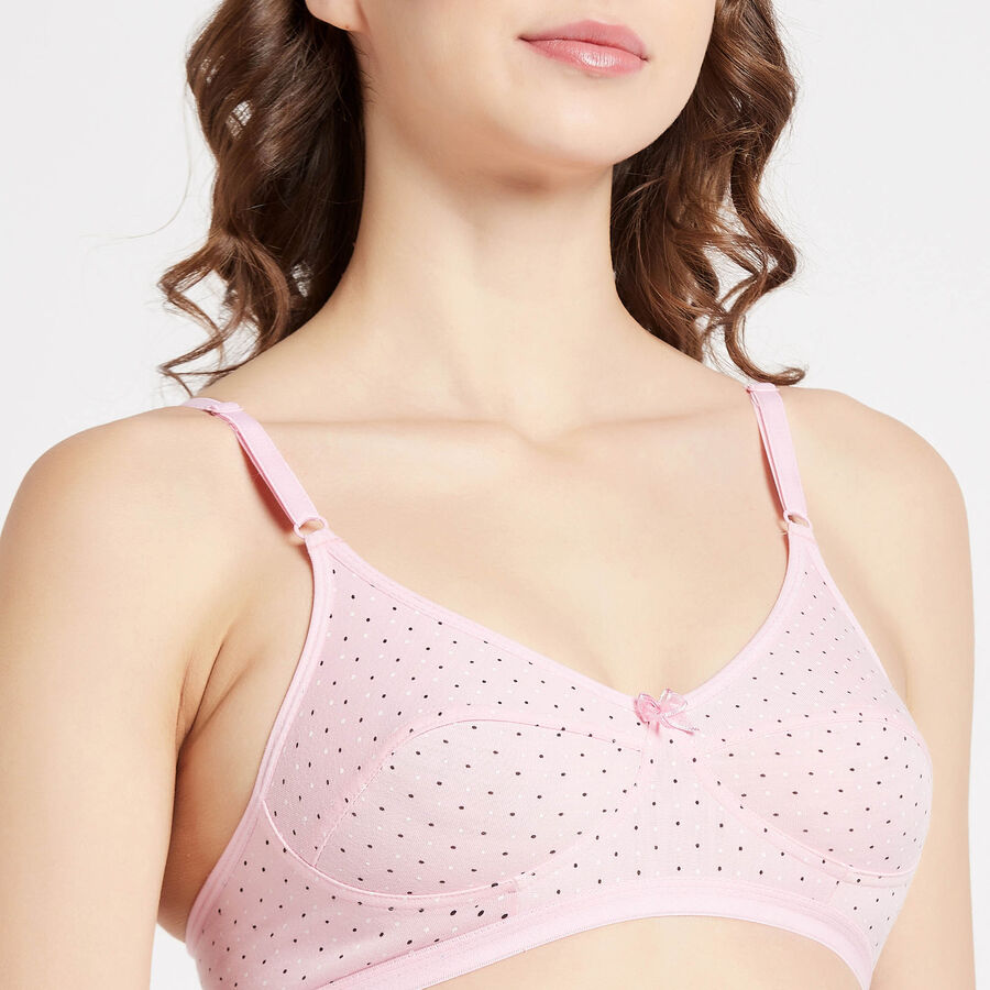 Printed Bra, Light Pink, large image number null