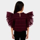 Girls' T-Shirt, Wine, small