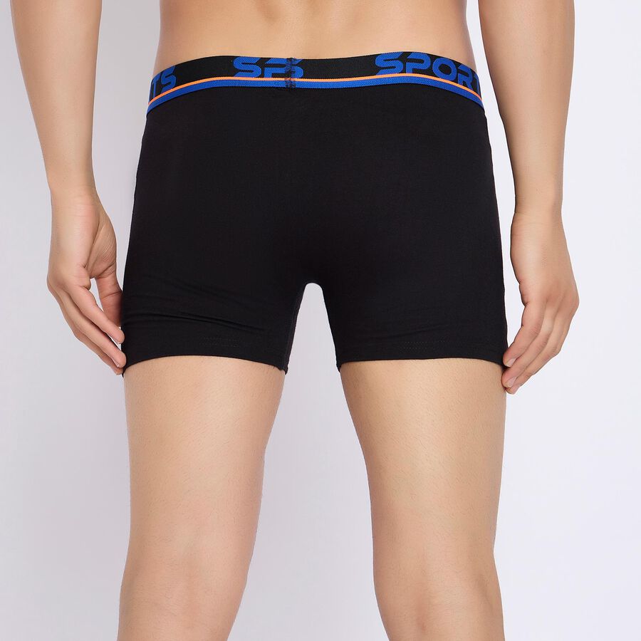 Men's 100% Cotton Trunks , काला, large image number null