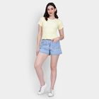 Ladies' 100% Cotton Shorts , Light Blue, small image number null