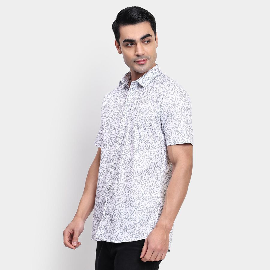 Men's 100% Cotton Casual Shirt, हल्का नीला, large