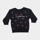 Infants' Navy Blue Crew Neck Pullover Sweatshirt, Navy Blue, small