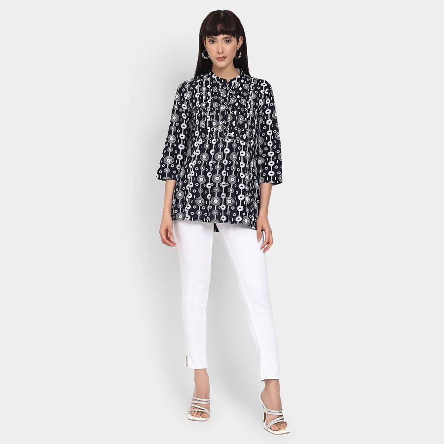Ladies' Kurta , नेवी ब्लू, large image number null
