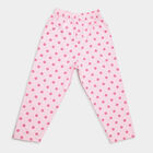 Girls Printed Regular Pyjama, Pink, small image number null