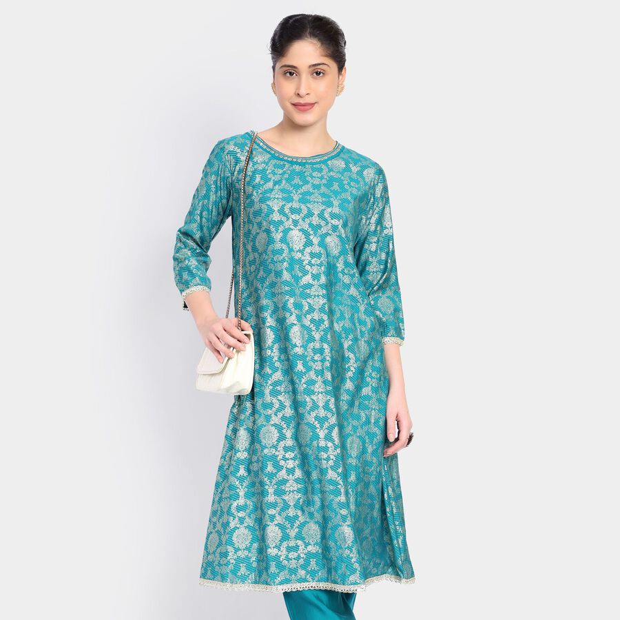 Ladies' Ethnic Set, Dark Green, large image number null