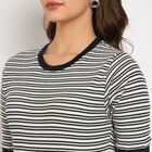 Ladies' 100% Cotton Top, ऑफ व्हाइट, small image number null