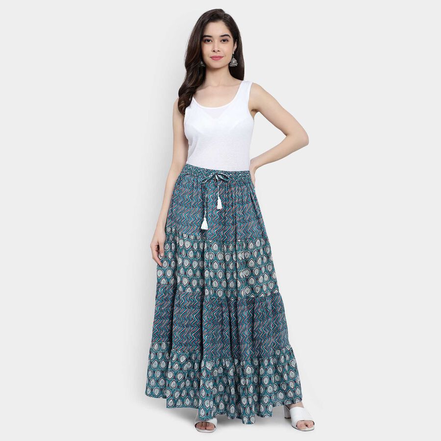 Solid Lehenga Skirt, Light Grey, large image number null