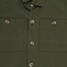 Infants' 100% Cotton Mandarin Collar Shirt, Olive, small image number null