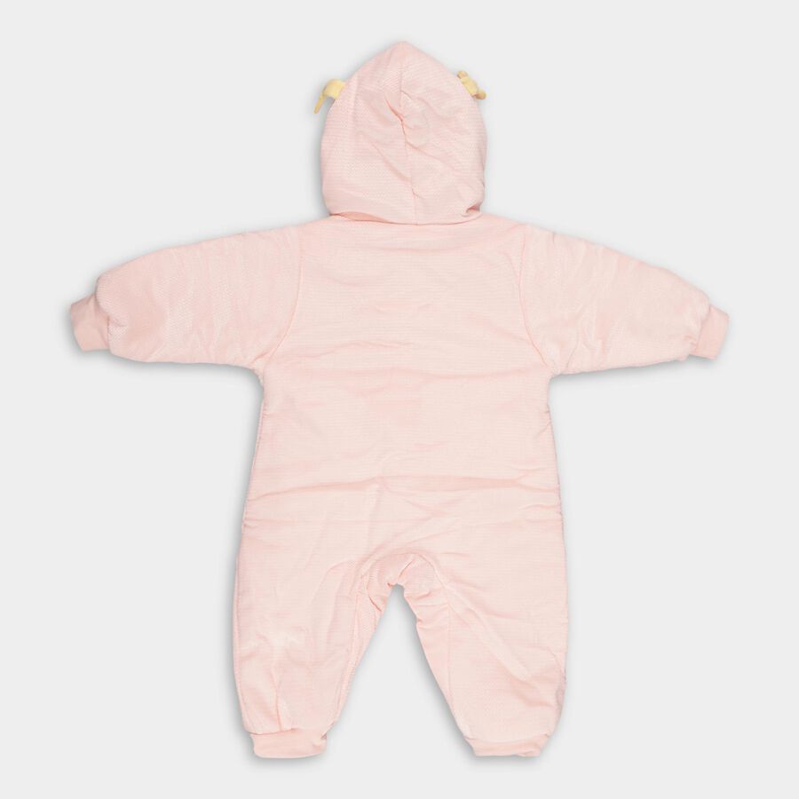 Infant Pink and White Hooded Casual Hipster Set, Light Pink, large