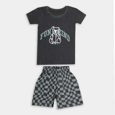 Boys' 100% Cotton Knit Baba Suit