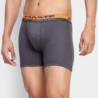 Men's 100% Cotton Trunks , Dark Grey, small