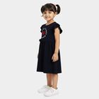 Girls' Frock, Navy Blue, small