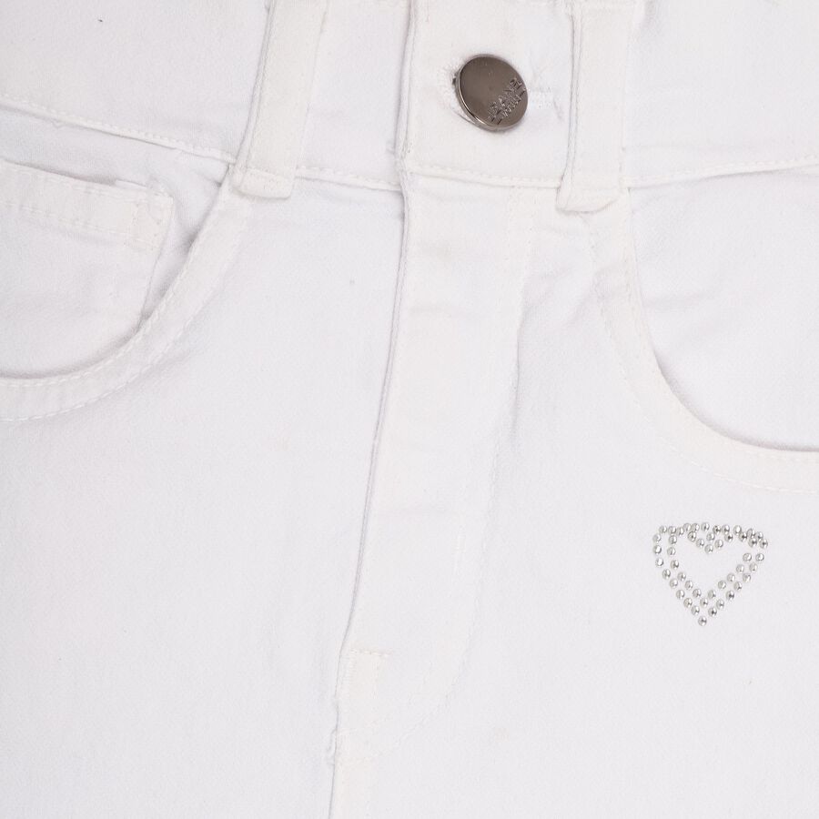 Girls' Skirt, ऑफ व्हाइट, large image number null