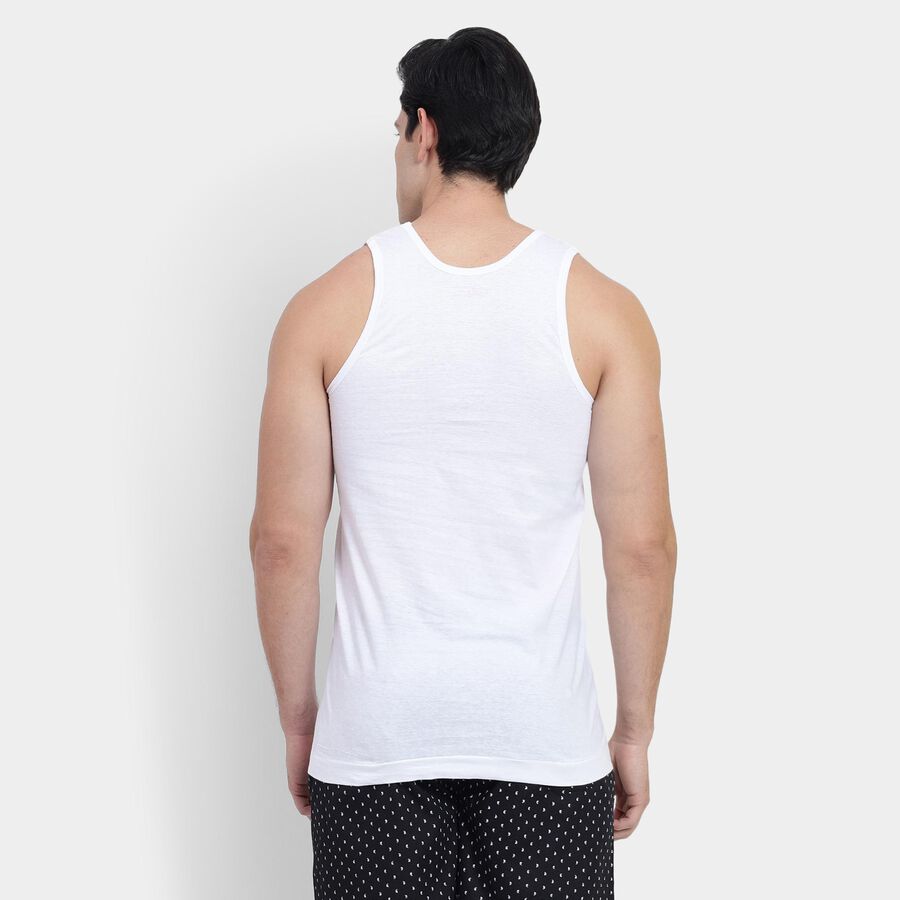 Men's 100% Cotton Vest , White, large image number null