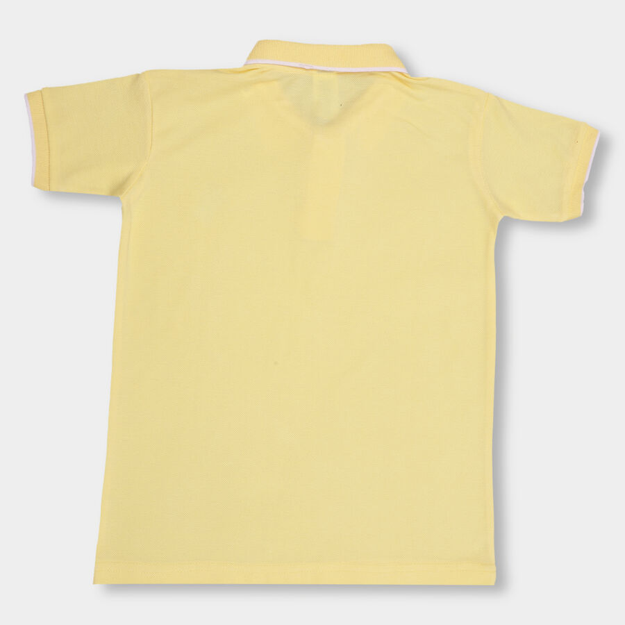 Boys' Half Sleeves T-Shirt, पीला, large image number null