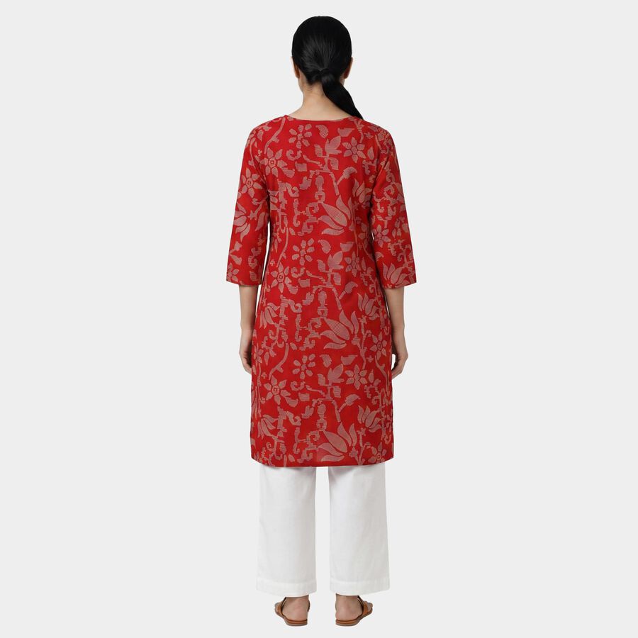 Women's Red Kurta, लाल, large