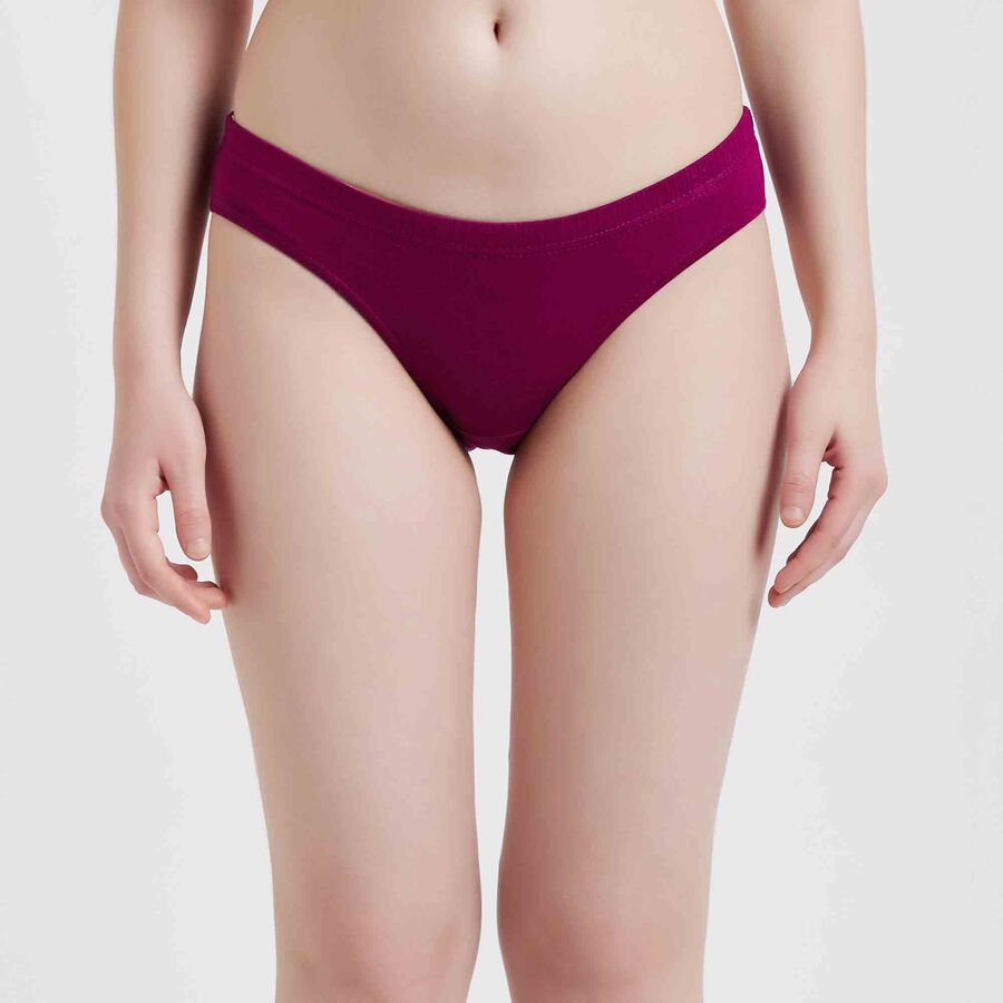 Solid Panty, Wine, large image number null