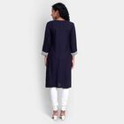 Printed Kurta, Navy Blue, small image number null