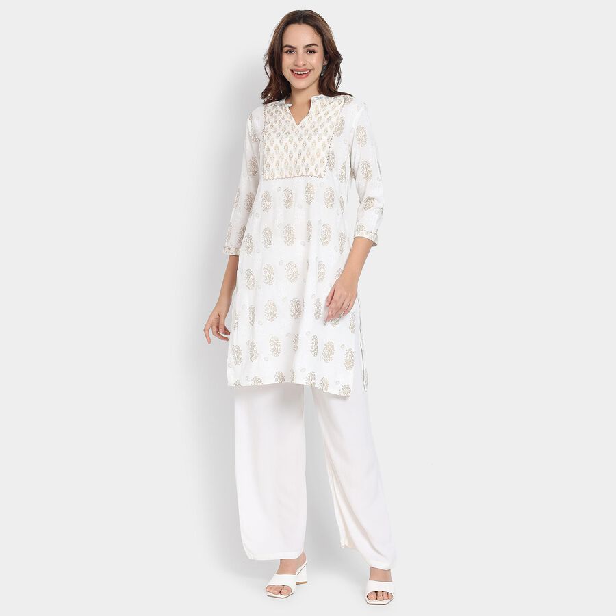 Ladies' Kurta, White, large image number null