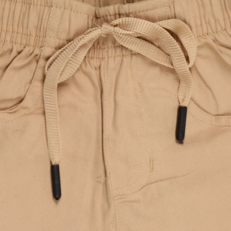 Boys' 100% Cotton Trousers, खाकी, large image number null
