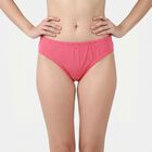 Women's Pink Regular Fit Solid Panty, Light Pink, small
