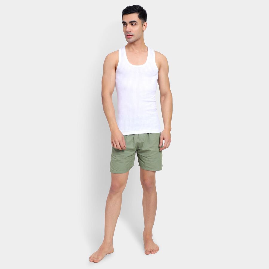 Men's 100% Cotton Vest , White, large image number null