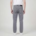 Men's Grey Straight Fit Classic Jeans, Light Grey, small
