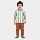 Boys Light Blue Polo Neck Casual T-Shirt, Light Blue, small