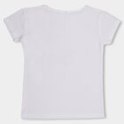 Girls' 100% Cotton T-Shirt, सफ़ेद, small image number null