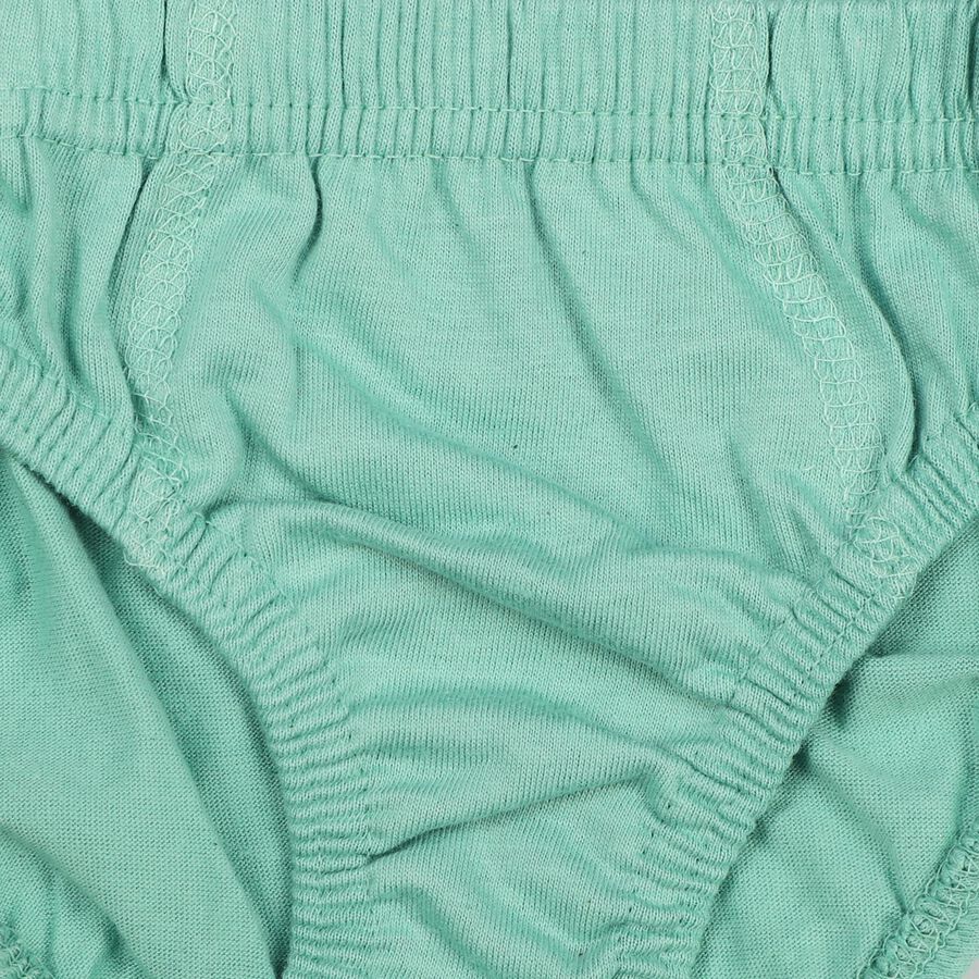 Boys' Mint Green Regular Fit Solid Briefs, Light Green, large