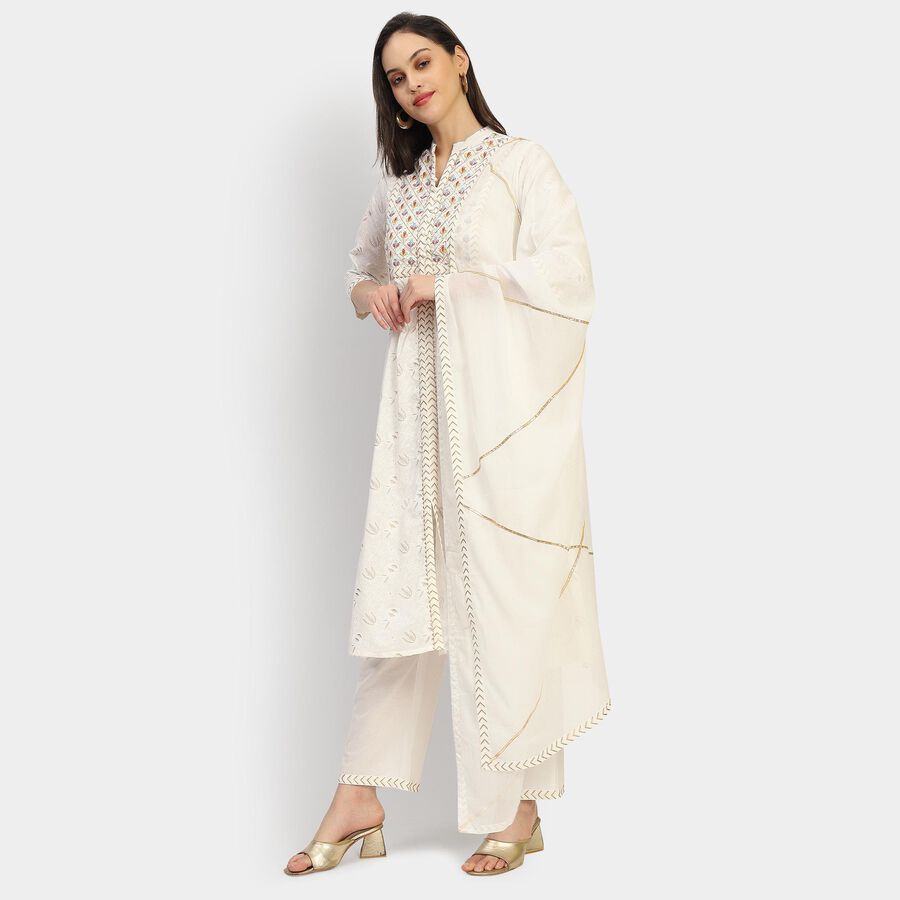 Ladies' Kurta , ऑफ व्हाइट, large image number null