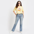 Round Neck T-Shirt, पीला, small image number null