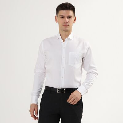 Men's 100% Cotton Cut Away Collar Formal Shirt 