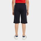 Boys' Navy Blue Regular Fit Casual Jamaican Shorts, Navy Blue, small