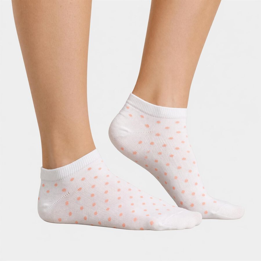 Women's Assorted Regular Fit Printed Pack of 3 Socks, Assorted, large
