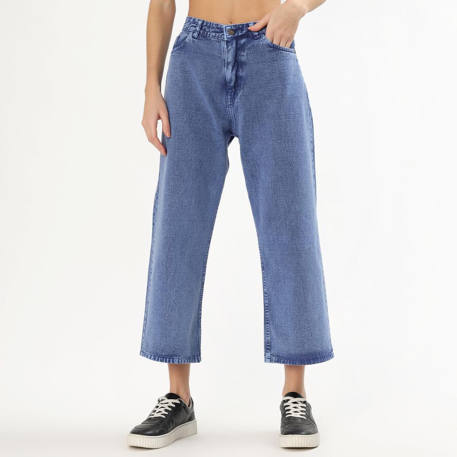 Ladies' Jeans, मध्यम नीला, large image number null